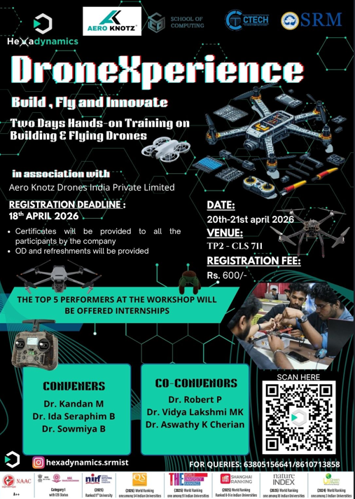 DroneXperience 2026 Workshop Poster 